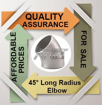 ANSI/ASME B16.9 45° Long Radius Elbow Exporter in India ANSI/ASME B16.9 45° Long Radius Elbow Exporter in India