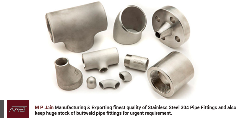 Stainless Steel 304 Pipe Fittings, ASTM A403 WP304 Pipe Fittings, SS